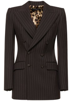 Dolce & Gabbana Pinstripe Wool Jacket