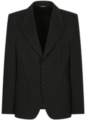 Dolce & Gabbana pinstriped single-breasted blazer