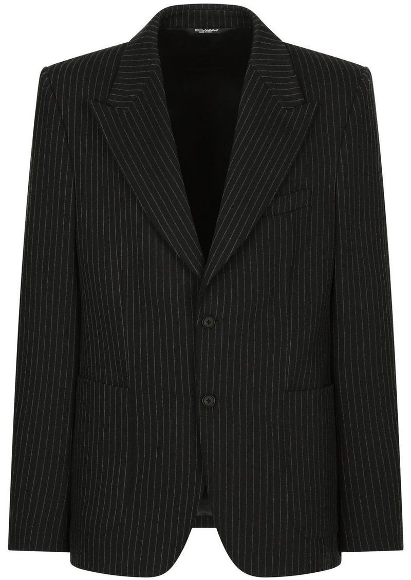 Dolce & Gabbana pinstriped single-breasted blazer