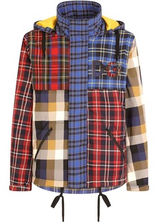 Dolce & Gabbana plaid-check patchwork coat