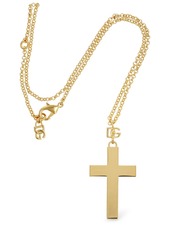 Dolce & Gabbana Plated Cross Pendant Necklace