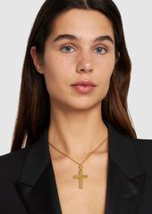 Dolce & Gabbana Plated Cross Pendant Necklace