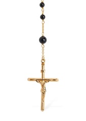 Dolce & Gabbana Plated Rosary Pendant Necklace