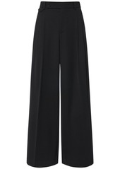 Dolce & Gabbana Pleated Wool Wide Pants