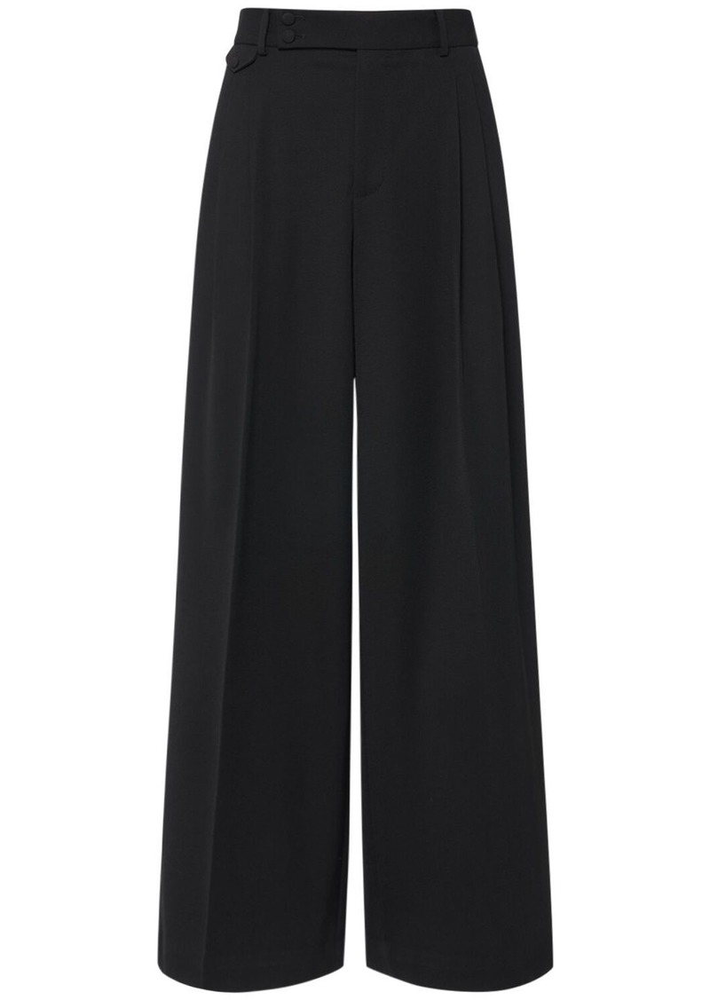 Dolce & Gabbana Pleated Wool Wide Pants