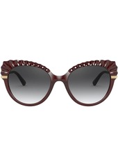 Dolce & Gabbana Plissé cat-eye sunglasses