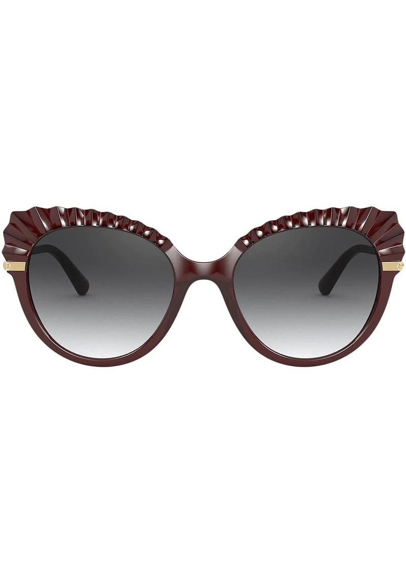 Dolce & Gabbana Plissé cat-eye sunglasses