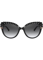 Dolce & Gabbana Plissé cat-eye sunglasses