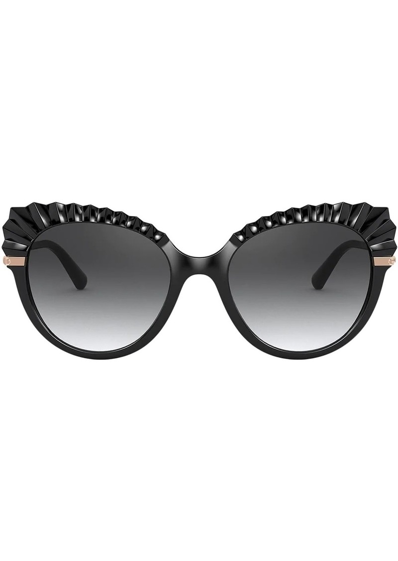 Dolce & Gabbana Plissé cat-eye sunglasses