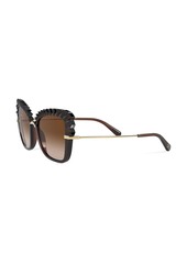 Dolce & Gabbana Plissé oversized sunglasses