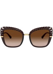 Dolce & Gabbana Plissé oversized sunglasses