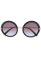 Dolce & Gabbana Plissé round-frame sunglasses