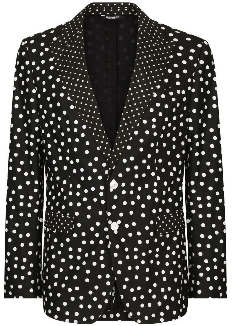 Dolce & Gabbana polka-dot print blazer