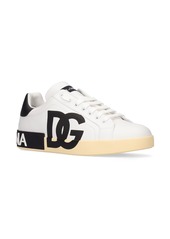 Dolce & Gabbana Portofino Leather Low Sneakers