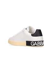 Dolce & Gabbana Portofino Leather Low Sneakers