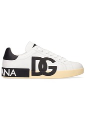 Dolce & Gabbana Portofino Leather Low Sneakers