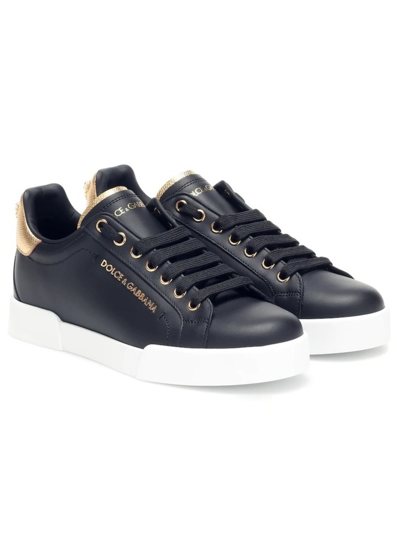 Dolce & Gabbana Portofino leather sneakers