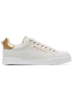 Dolce & Gabbana Portofino logo-tag leather sneakers