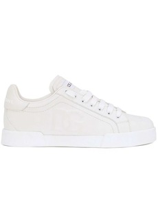 Dolce & Gabbana Portofino logo-embossed leather sneakers