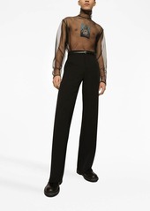 Dolce & Gabbana pressed-crease tailored-cut trousers