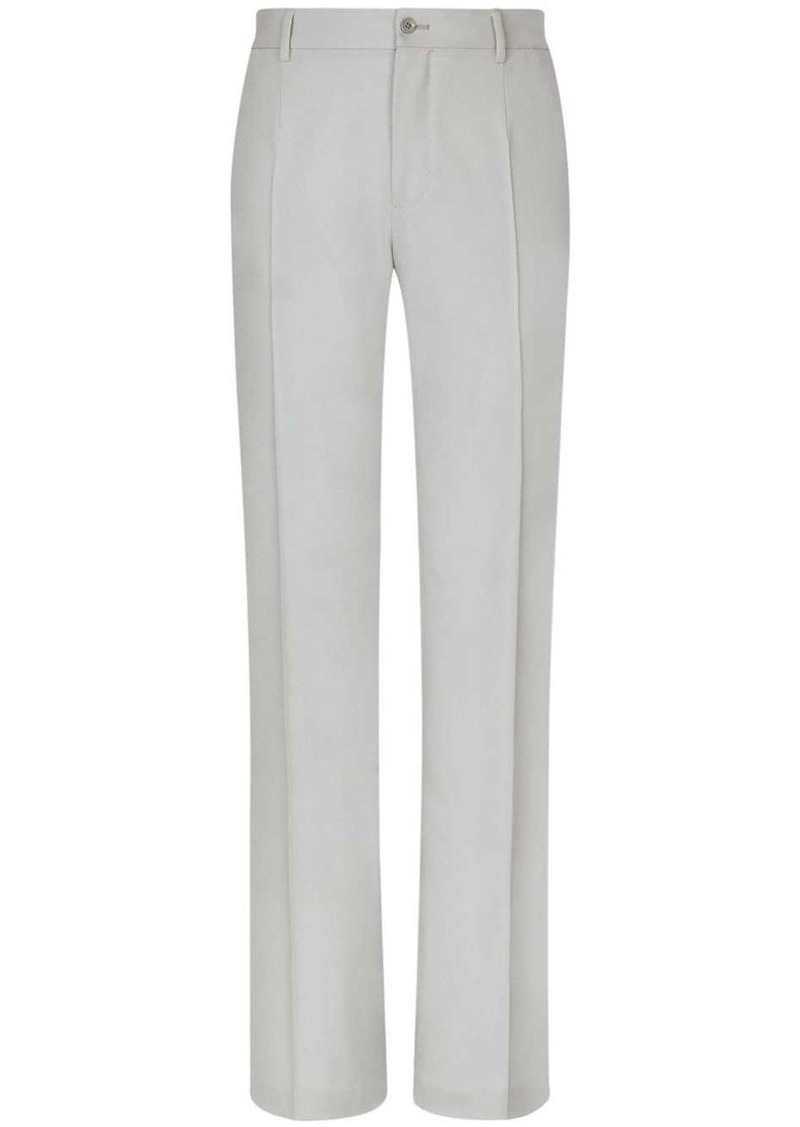 Dolce & Gabbana pressed-crease tailored-cut trousers