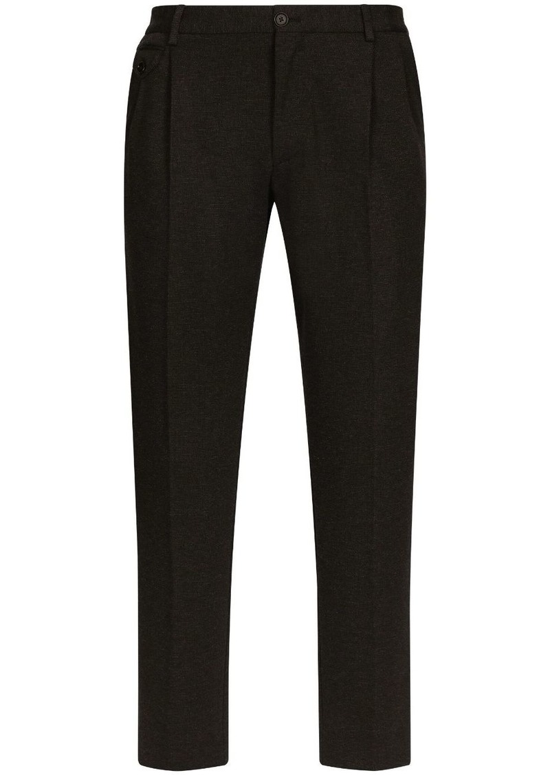 Dolce & Gabbana pressed-crease tailored trousers