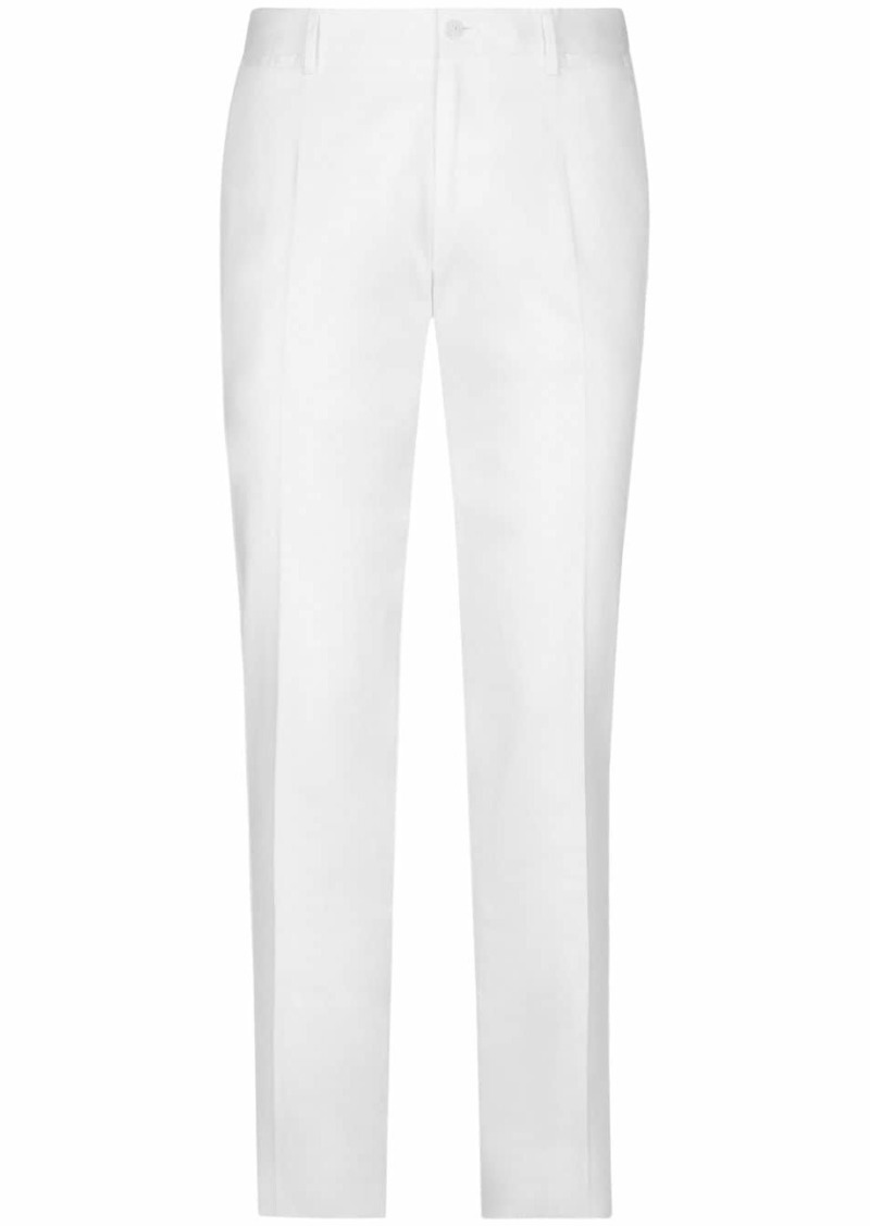 Dolce & Gabbana pressed-crease tailored trousers