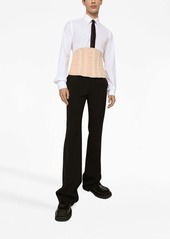 Dolce & Gabbana pressed-crease wool trousers