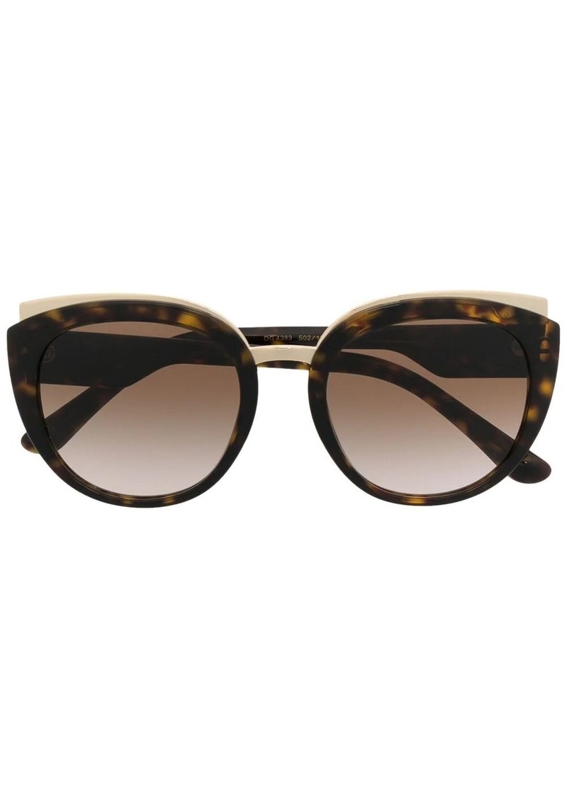 Dolce & Gabbana Print family round-frame sunglasses