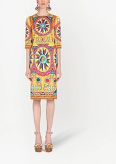 Dolce & Gabbana Carretto-print midi dress