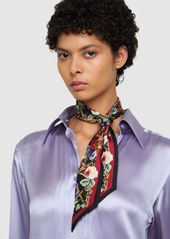 Dolce & Gabbana Printed Silk Twill Bandeau