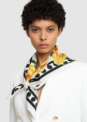 Dolce & Gabbana Printed Silk Twill Foulard