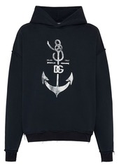 Dolce & Gabbana Printed Washed Cotton Jersey Hoodie