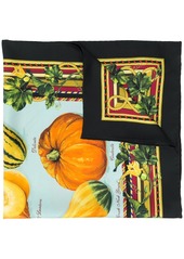 Dolce & Gabbana pumpkin print silk scarf