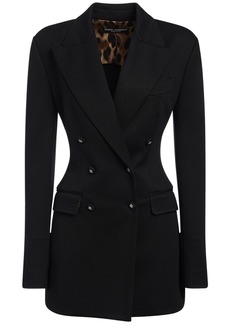 Dolce & Gabbana Punto Milano Jersey Double Breast Blazer