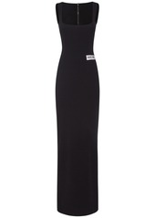 Dolce & Gabbana Punto Milano Jersey Long Dress