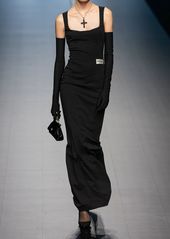 Dolce & Gabbana Punto Milano Jersey Long Dress