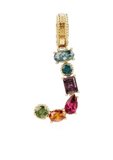 Dolce & Gabbana Rainbow Alphabet 18kt yellow gold multi-stone pendant