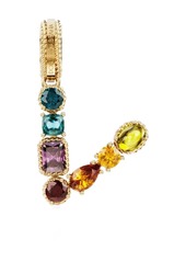 Dolce & Gabbana Rainbow Alphabet 18kt yellow gold multi-stone pendant