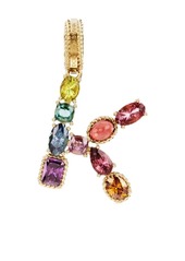 Dolce & Gabbana Rainbow Alphabet K 18kt yellow gold multi-stone pendant