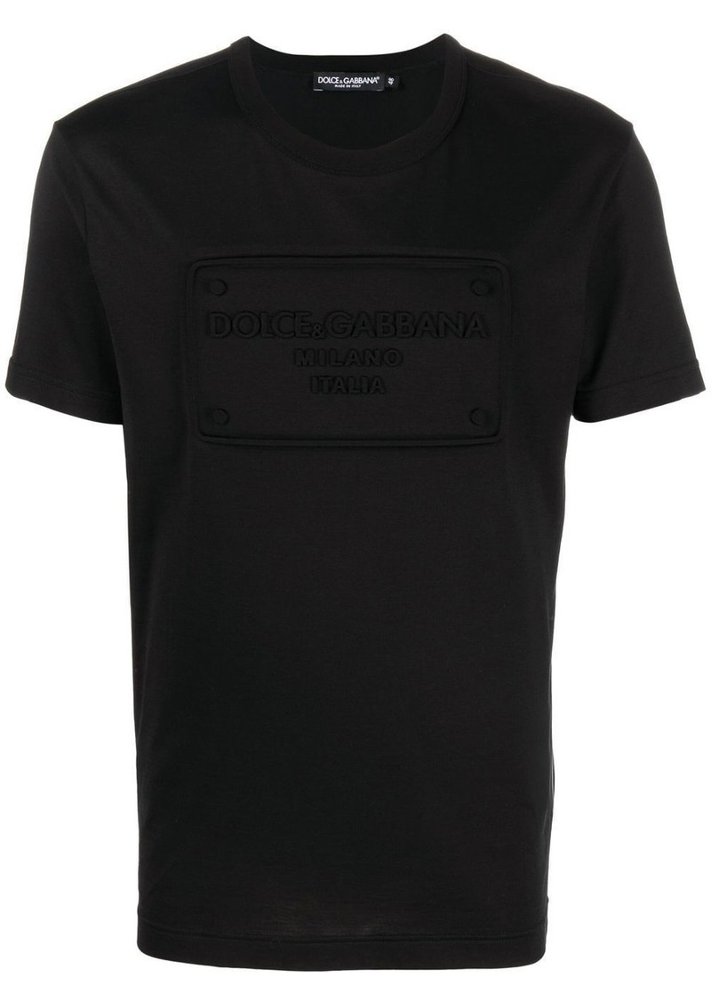 Dolce & Gabbana logo-embossed cotton T-shirt