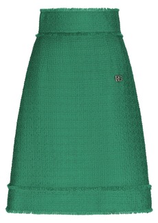 Dolce & Gabbana Raschel tweed midi skirt