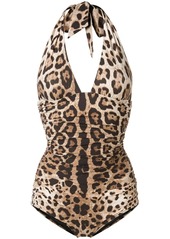 Dolce & Gabbana reversible leopard-print swimsuit