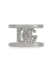 Dolce & Gabbana DG-logo crystal-embellished ring