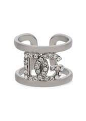 Dolce & Gabbana rhinestone-embellished logo ring