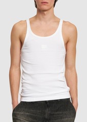 Dolce & Gabbana Ribbed Cotton Jersey Tank Top