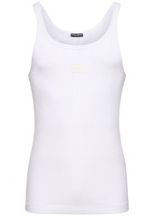 Dolce & Gabbana Ribbed Cotton Jersey Tank Top