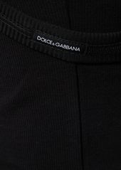Dolce & Gabbana Ribbed Cotton Jersey Tank Top