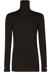 Dolce & Gabbana roll-neck stretch-knit top