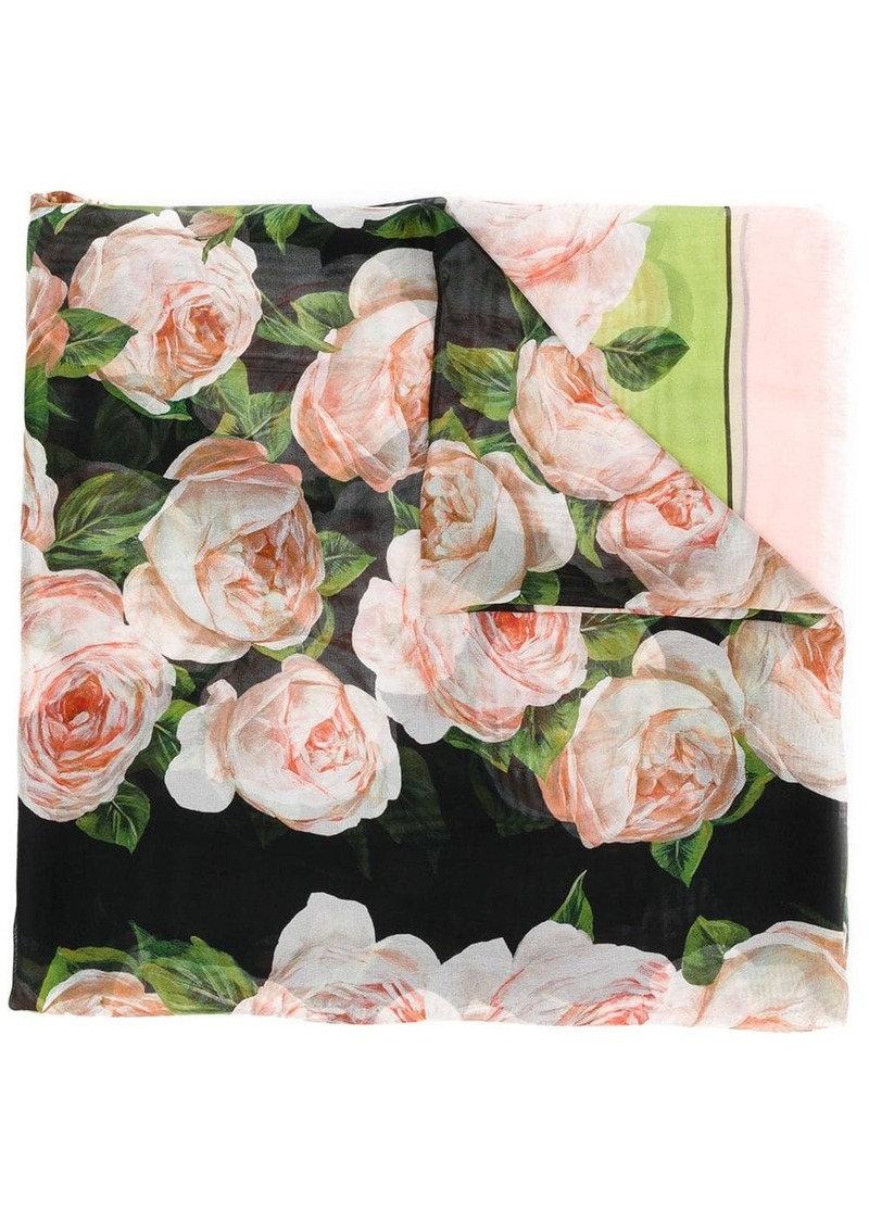 Dolce & Gabbana rose print scarf | Misc Accessories